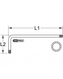 Clé mâle XZN® courte, M10, (réf : 151.4105) | Mongrossisteauto.com