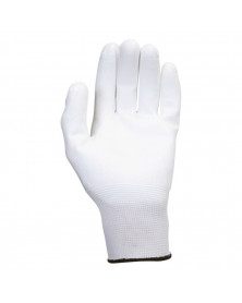 Gants microfibre, blanc, T10, 12 paires - Kstools | Mongrossisteauto.com
