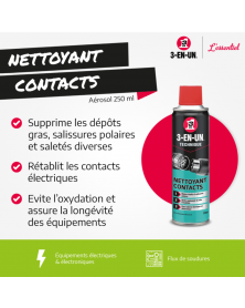 Nettoyant contacts électriques, 250 ml - 3-EN-UN | Mongrossisteauto.com