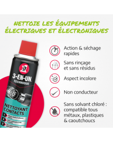 Nettoyant contacts électriques, 250 ml - 3-EN-UN | Mongrossisteauto.com