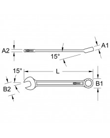Clé mixte, ULTIMATE, 41 mm (922.0039) - Kstools | Mongrossisteauto.com