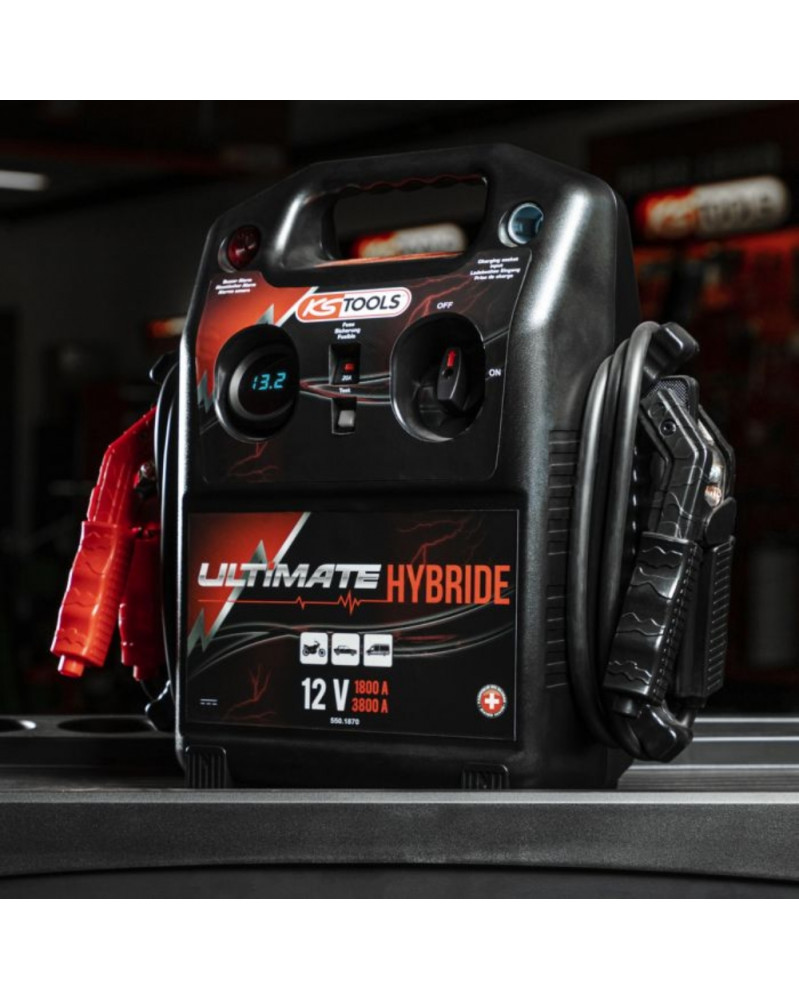 Booster batterie voiture, hybride, 12V - Kstools