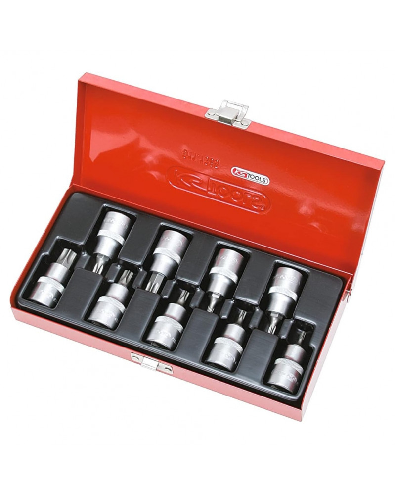 Coffret de douilles, ULTIMATE TORX ½”, T20 à T60 - Kstools | Mongrossisteauto.com