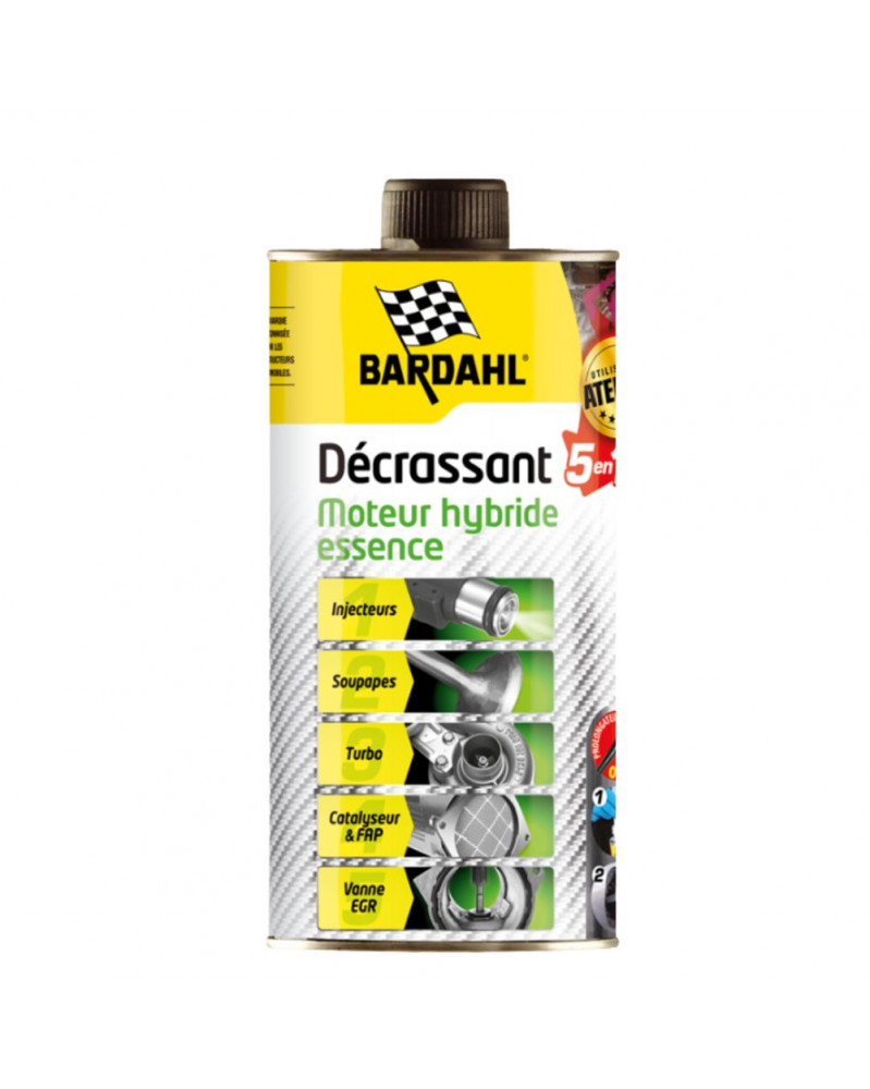 Décrassant moteur 5 en 1, hybride/essence, 500mL - Bardahl | Mongrossisteauto.com