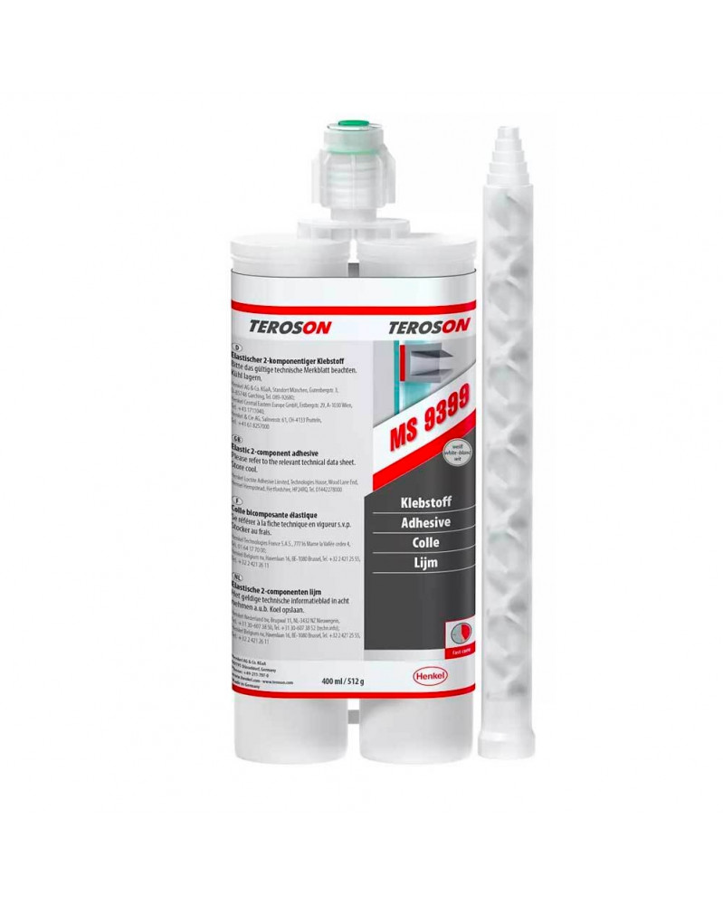 Mastic bi composant, blanc, Teroson MS 9399, 400ml | Mongrossisteauto.com