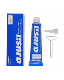Joint silicone noir, AJUSIL, 75ml - Ajusa | Mongrossisteauto.com