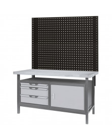 Panneau perforé, atelier, L.2000mm - Kstools | Mongrossisteauto.com