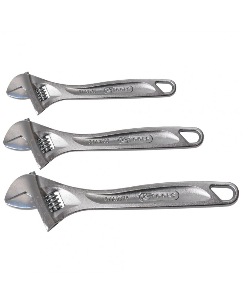 Clés à molette, 3pcs (10”-12”-15”)  - Kstools | Mongrossisteauto.com