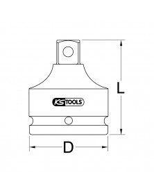 Réducteur à chocs, de 3/4” à 1/2” - Kstools | Mongrossisteauto.com