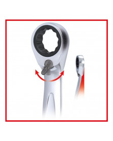 Clé mixte, à cliquet, RING STOP, GEARplus, 10mm - Kstools | Mongrossisteauto.com