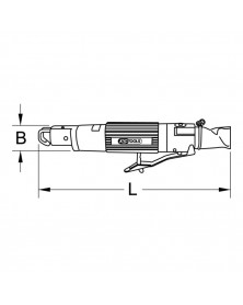 Mini scie sabre, pneumatique, slimPOWER - Kstools | Mongrossisteauto.com