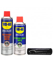 Pack nettoyage moto chaîne et freins - WD40 | Mongrossisteauto.com