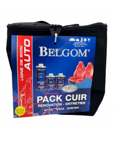 Kit entretien cuir voiture, rénovation cuir - Belgom | Mongrossisteauto.com