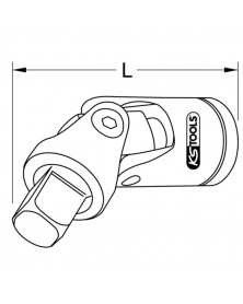 Cardan, universel, 1/4 “ - KS TOOLS | Mongrossisteauto.com