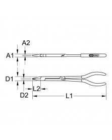 Pince coupante, double articulation, L.290mm - Kstools | Mongrossisteauto.com