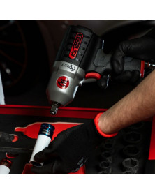 Clé à choc pneumatique 1/2" + coffret de douilles à chocs - Kstools | Mongrossisteauto.com