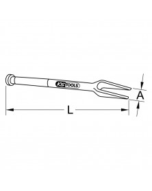 Chasse rotule, à frapper, 45mm - Kstools | Mongrossisteauto.com