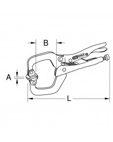 Pince-étau, 0-100mm - Kstools | Mongrossisteauto.com