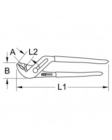 Pince multiprise, grande taille, L.330mm - Kstools | Mongrossisteauto.com