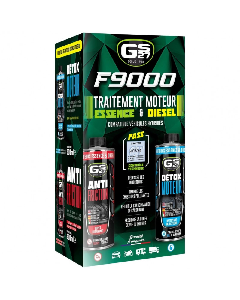 Traitement moteur, essence et diesel, Formule 9000 - GS27 | Mongrossisteauto.com