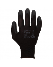Gants polyester, taille L, noir, 12 paires - Mercator | Mongrossisteauto.com