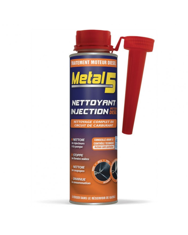 Nettoyant injecteurs diesel, 300ml - Metal 5 | Mongrossisteauto.com