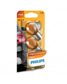 Philips 12496NAB2, ampoule feu clignotant blanc, PY22W, lot de 2 ampoules | Mongrossisteauto.com