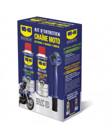 Kit entretien chaîne moto (brosse incluse) - WD40 | Mongrossisteauto.com