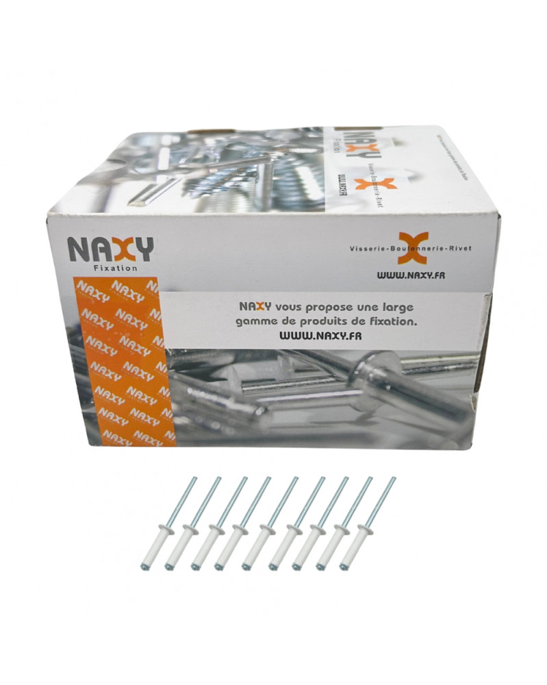 Rivets éclatés, blancs, 4x18mm, 500pcs - Dialann | Mongrossisteauto.com