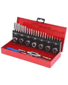 Coffret jeux de tarauds et filières HSS, 32pcs - Kstools | Mongrossisteauto.com