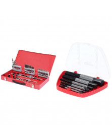 Coffret de jeux de tarauds, filières et forets, 44pcs - Kstools | Mongrossisteauto.com