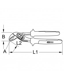Pince multiprise, 1.¼”, L.240mm - Kstools | Mongrossisteauto.com