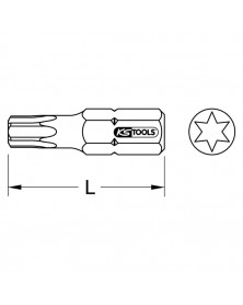 Embout de vissage TORX, T20, L.30mm - Kstools | Mongrossisteauto.com