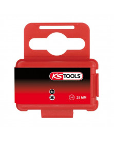 Boîte de 5 embouts de vissage TORX®, L.25 mm, 1/4'', T27 - KS TOOLS | Mongrossisteauto.com