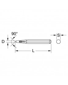 Pointeau bruni, Ø10mm, L.130mm - Kstools | Mongrossisteauto.com