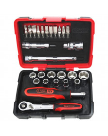 Coffret douilles et accessoires ULTIMATE, ¼”, 27pcs - Kstools | Mongrossisteauto.com