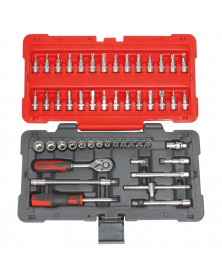 Coffret douilles et accessoires ULTIMATE, ¼”, 50pcs - Kstools | Mongrossisteauto.com