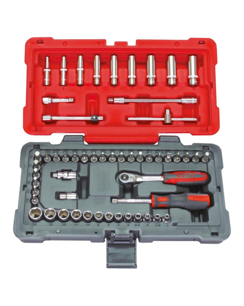 Coffret douilles et accessoires ULTIMATE, ¼”, 54pcs - Kstools | Mongrossisteauto.com