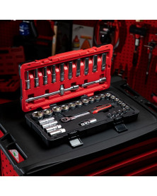 Coffret douilles et accessoires ULTIMATE, ½", 39pcs - Kstools | Mongrossisteauto.com