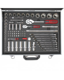 Coffret douilles et accessoires ULTIMATE, ¼”-½”, 83pcs - Kstools | Mongrossisteauto.com