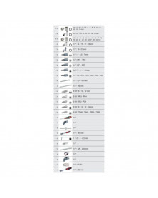 Coffret à douilles, F6 1/4" - 1/2", chromemat (911.0694) - KS Tools | Mongrossisteauto.com