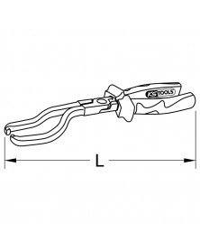 Pince pour durite de carburant - KS TOOLS | Mongrossisteauto.com