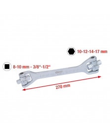 Clé de vidange universelle (150.9302) KS TOOLS | Mongrossisteauto.com
