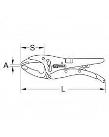 Pince étau 10 Pro 8 bec long - KSTOOLS | Mongrossisteauto.com