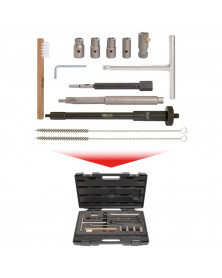 Kit nettoyage sièges injecteurs 13pcs - KS TOOLS | Mongrossisteauto.com
