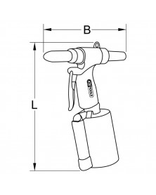 Riveteuse pneumatique 2,4 à 6,4 mm - KSTOOLS | MonGrossisteAuto.com