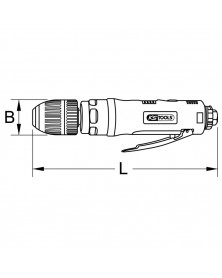 Mini-perceuse droite pneumatique KSTOOLS | MonGrossisteAuto.com