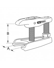 Arrache rotule, clé 30mm, envergure 45mm - KS TOOLS | Mongrossisteauto.com