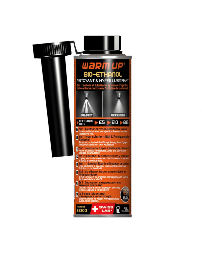 Nettoyant injecteur ethanol, bioethanol, 300ml - Warm Up | Mongrossisteauto.com