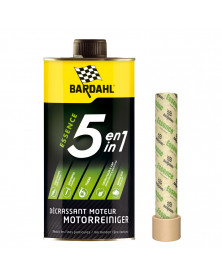 Bardahl 5 en 1, décrassant moteur essence - 1L